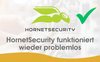 Problemaufhebung bei HornetSecurity