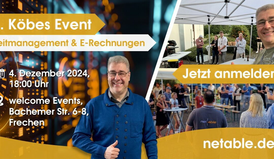 6. Köbes Event – Zeitmanagement & E-Rechnungen